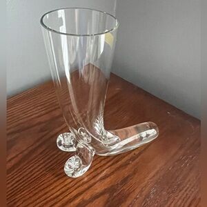 Vintage Svend Jensen Hand Blown Glass Cornucopia Vase